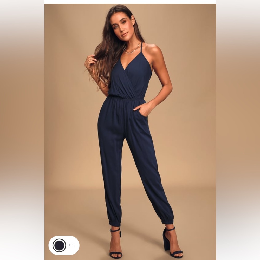 Lulu’s jumpsuit in black size M nwt